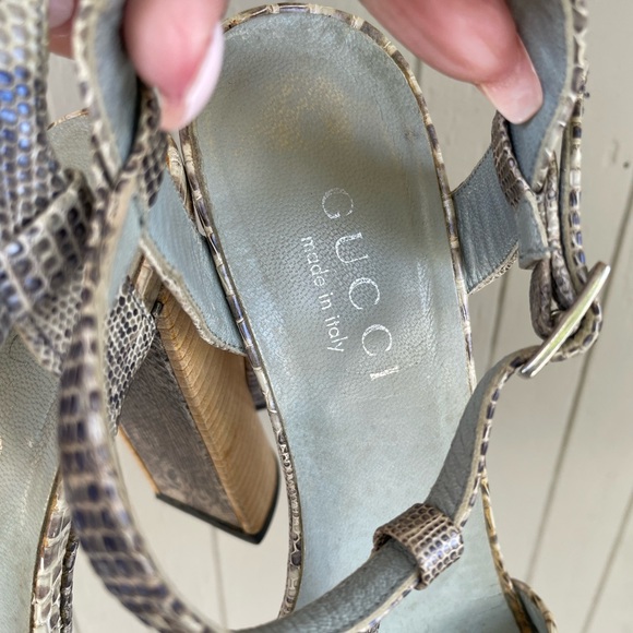 Gucci 'Kelis' Snakeskin Heels - Women's 39